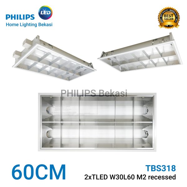 Philips TBS318 2xTLED W30L60 M2 recessed