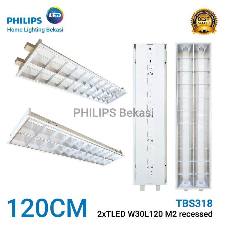 Philips TBS318 2xTLED W30L120 M2 recessedPhilips Bekasi